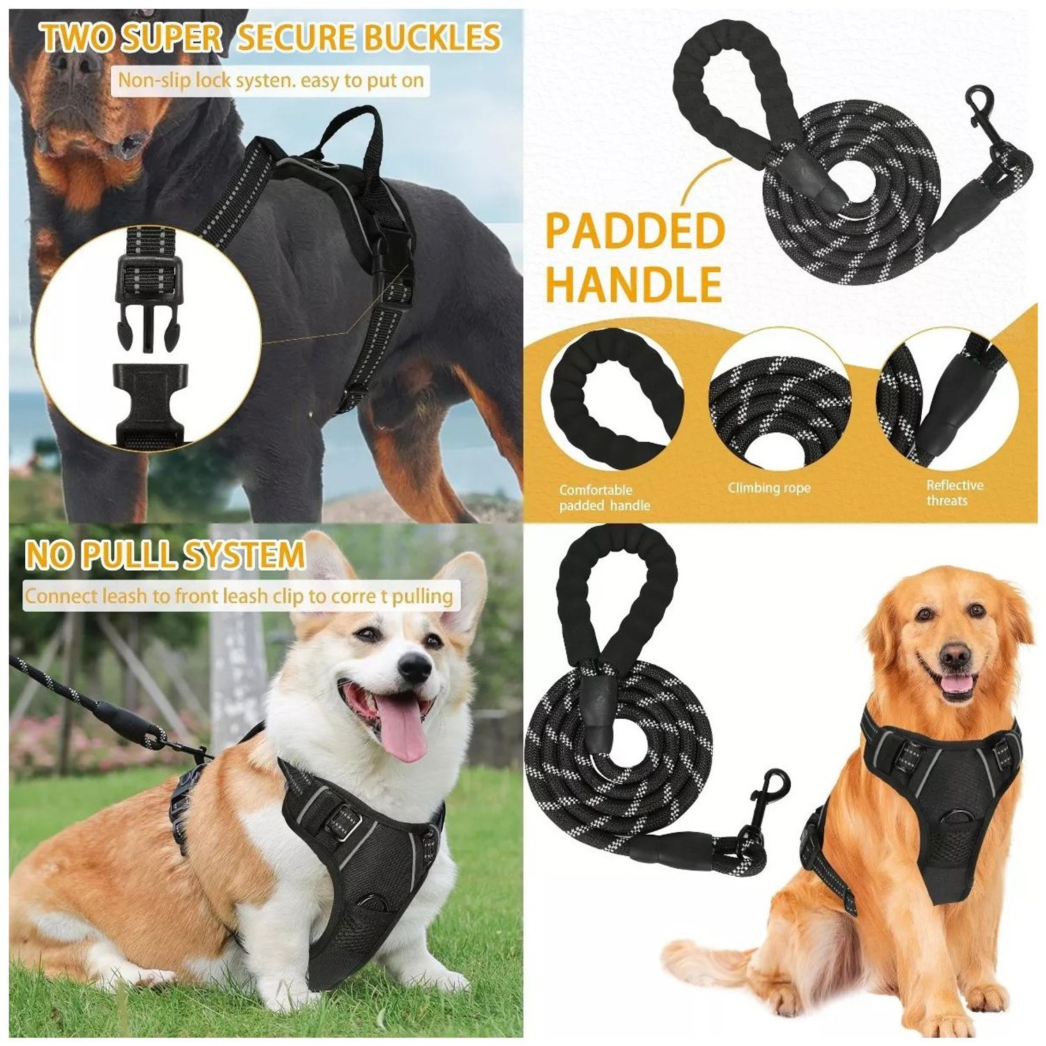 Arnés Ajustable Para Perros Pollo&Paco Leopard - Mascotas - Arnés