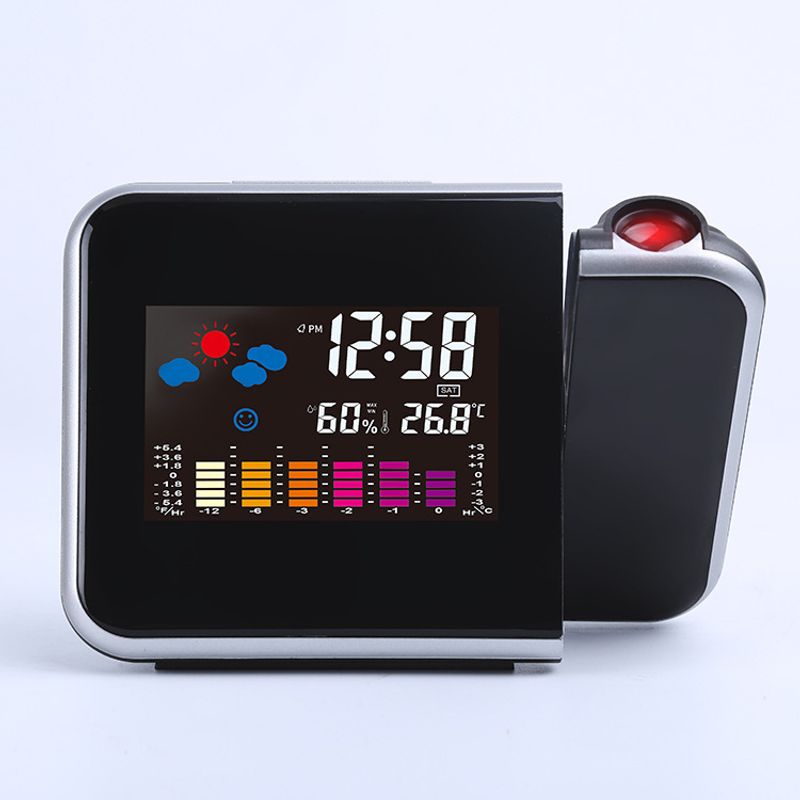 EDWINAYY - Reloj Despertador Digital Con Proyección Ceiling Pantalla