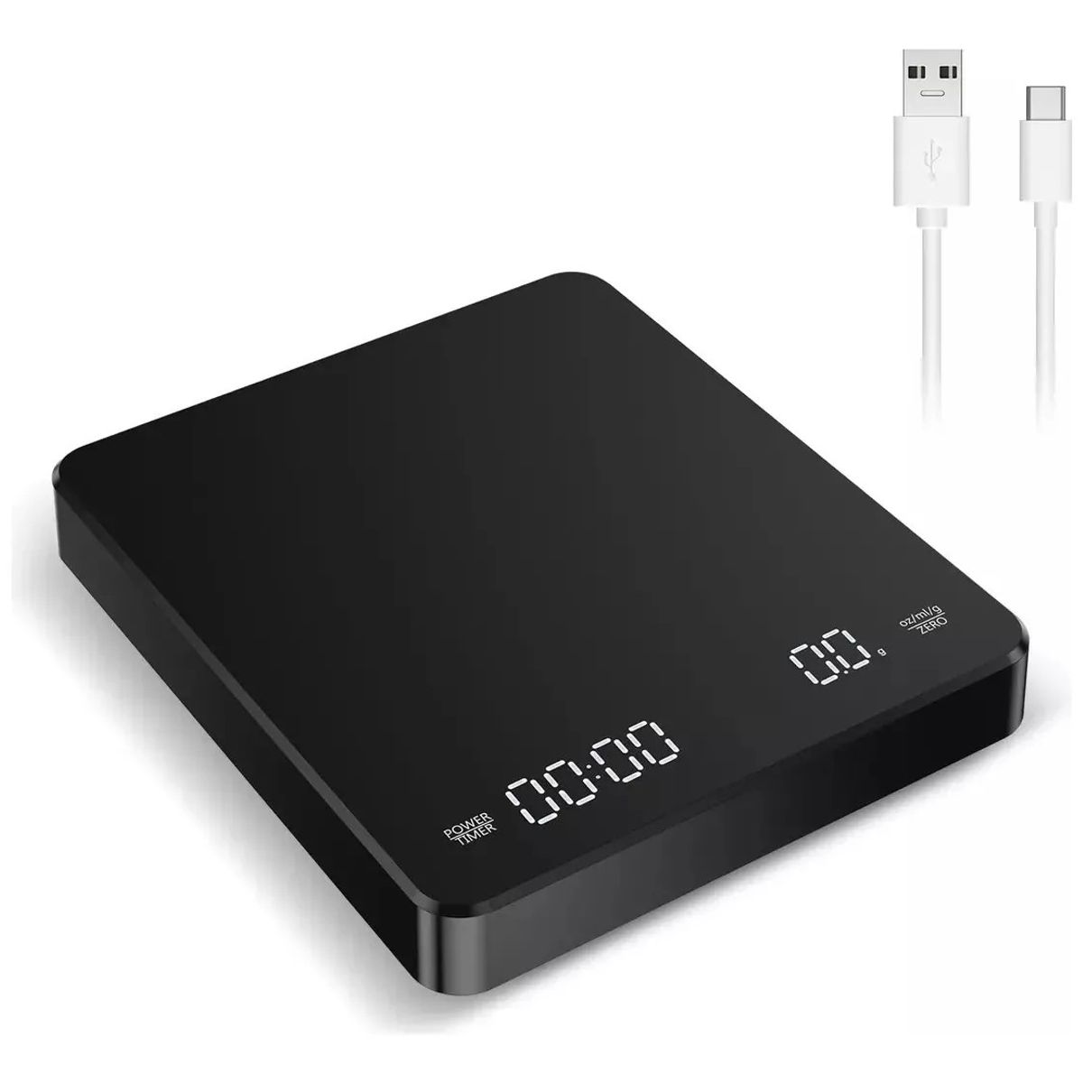 KUANGYE - Báscula de café digital de 3000 g con temporizador