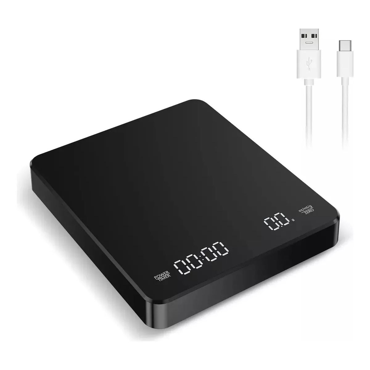 KUANGYE - Báscula de café digital de 3000 g con temporizador