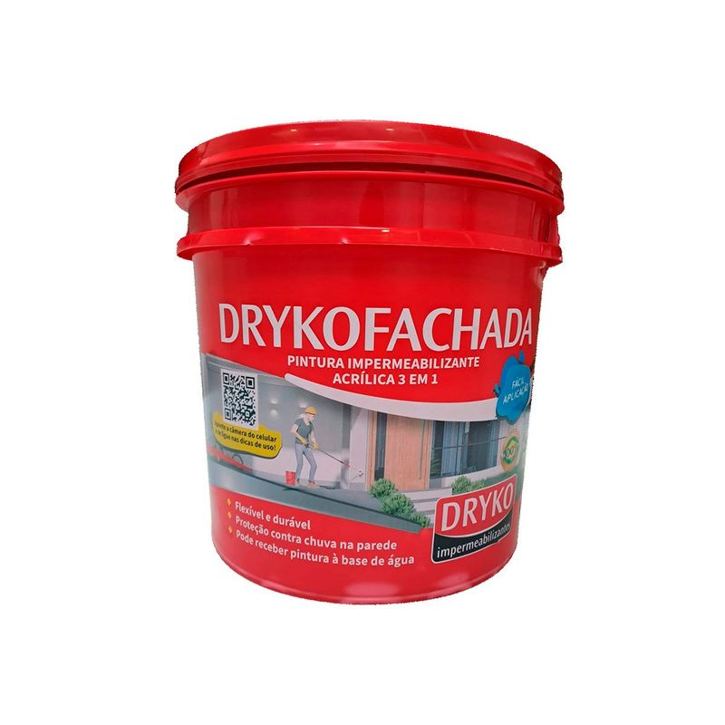 GENERICO - Pintura Impermeabilizante Acrílica Drykofachada 18 Lts.