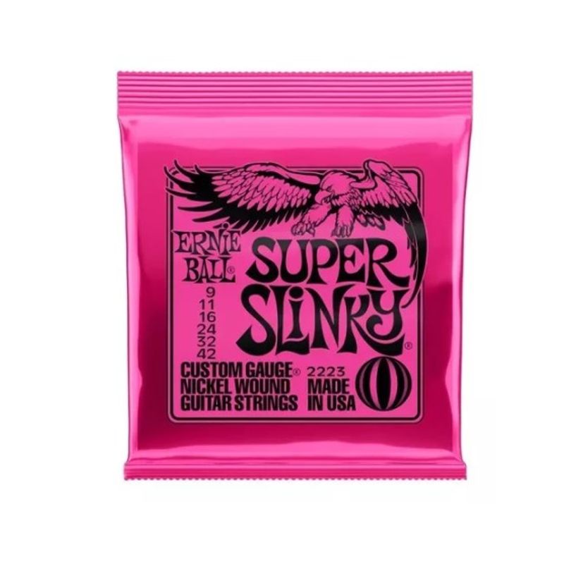 VHEX - Cuerdas Guitarra Eléctrica Ernie Ball Super Slinky 9-42
