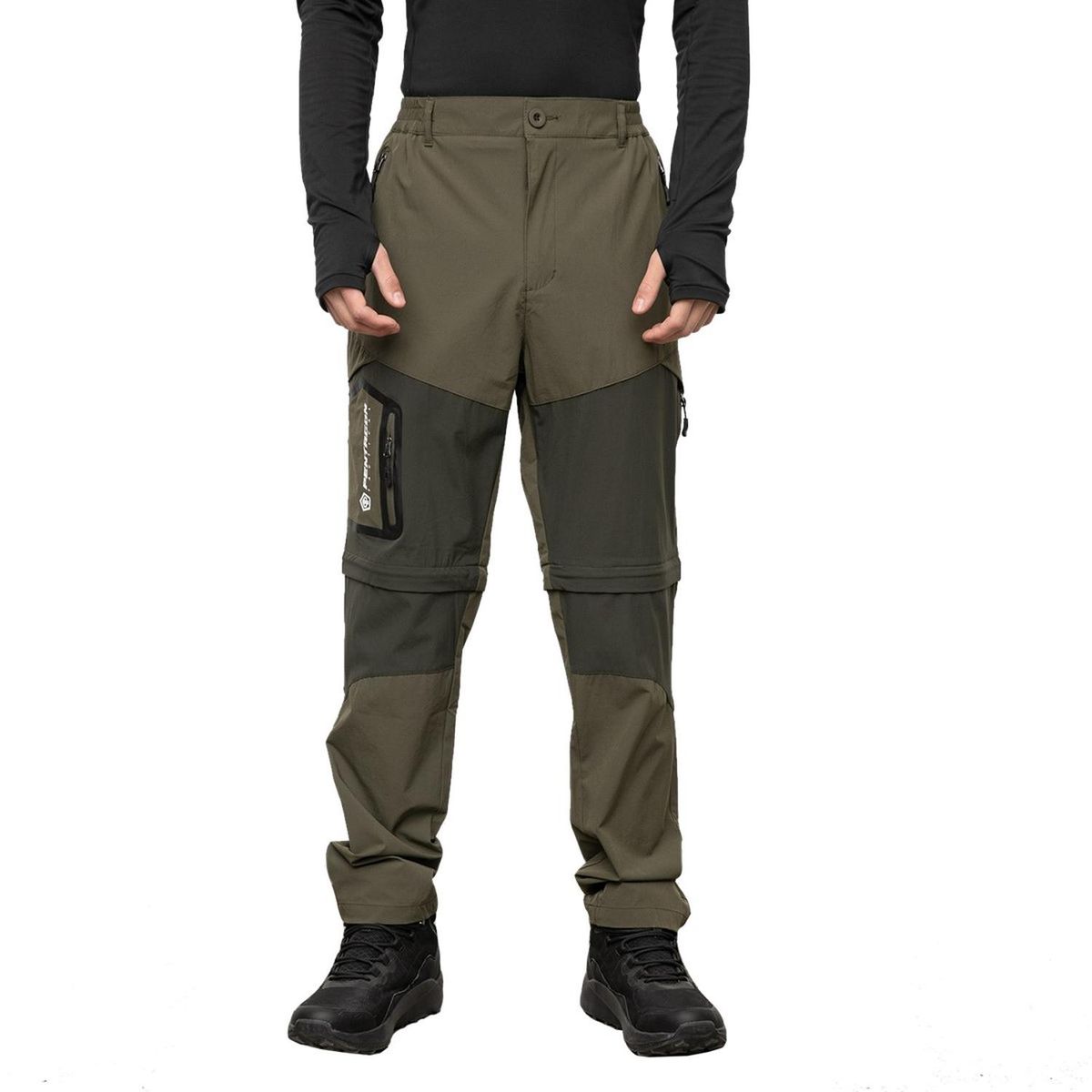 PENTAGON - Pantalon Trekking Outdoor Pentagon Desmontable Secado Rápido - Verde