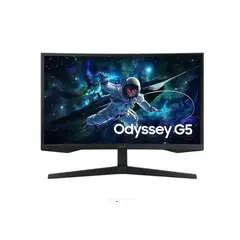 SAMSUNG - Monitor Gamer Curvo de 27 G55C Odyssey G5 QHD 165Hz - Negro