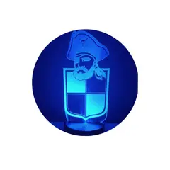 GENERICO - Lampara ilusión 3D Coquimbo Unido De 7 Colores