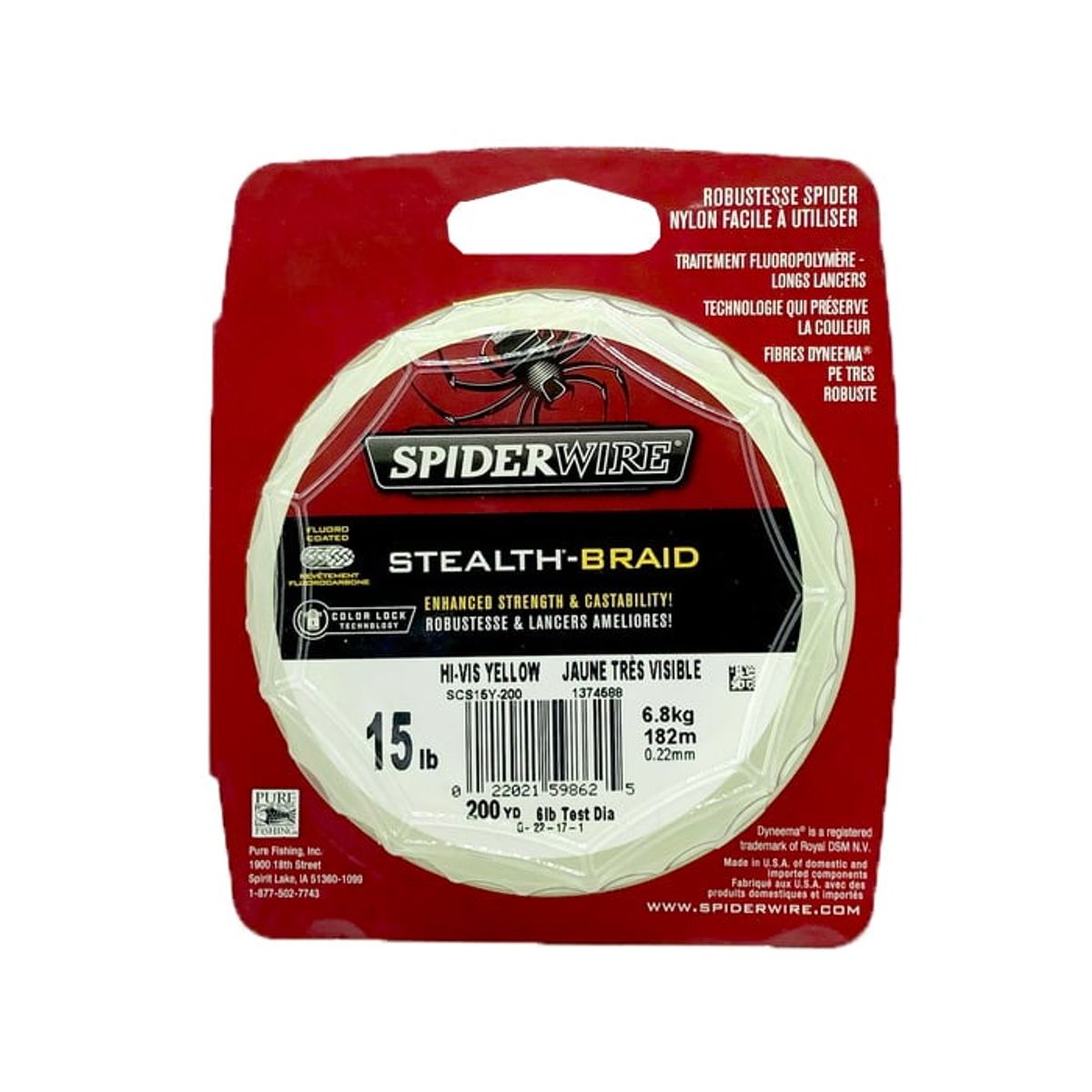 STEALTH - Linea Multi Stealth Braid SPIDERWIRE 15 lb