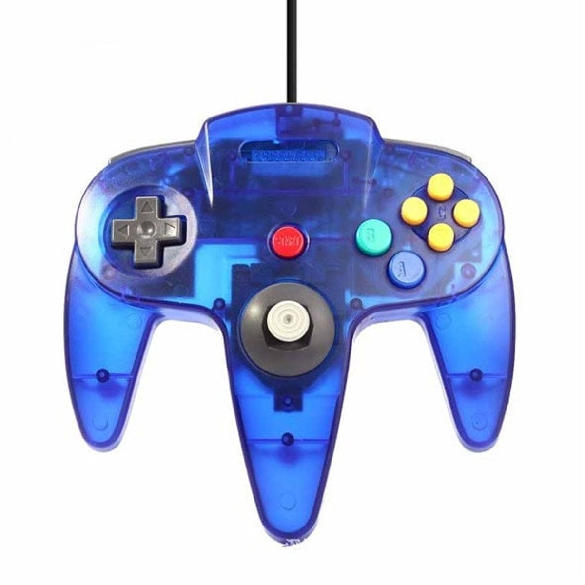 FACTORYTECH - Joystick Usb Pc Diseño Nintendo 64 N64 Azul