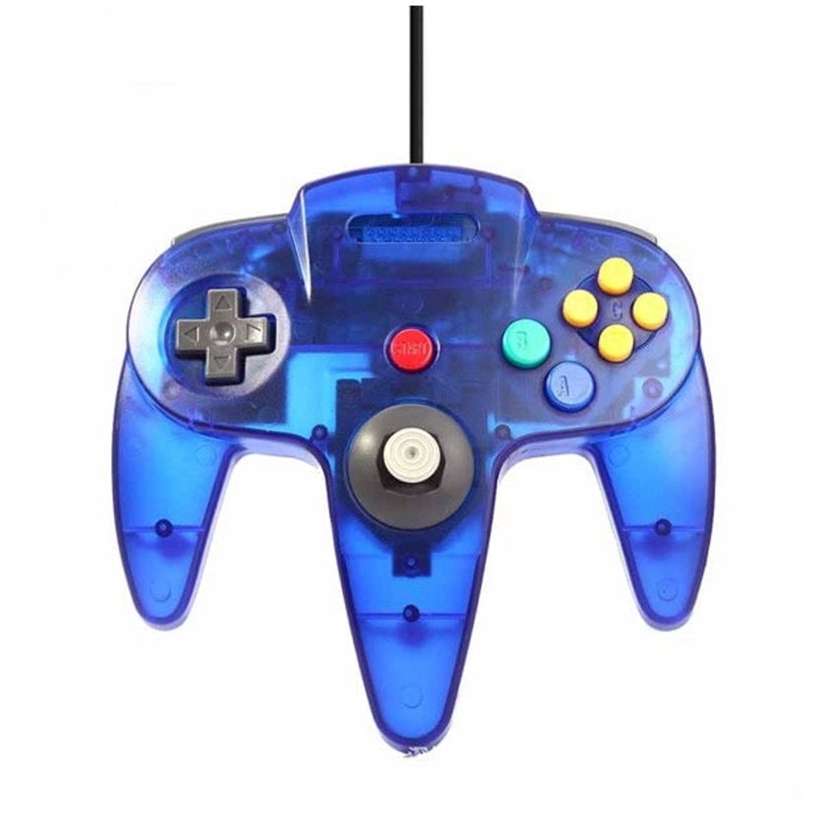 FACTORYTECH - Joystick Usb Pc Diseño Nintendo 64 N64 Azul