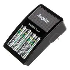 FACTORYTECH - Cargador Pilas+ 2 Pilas AA NiMh 1300mAh Energizer