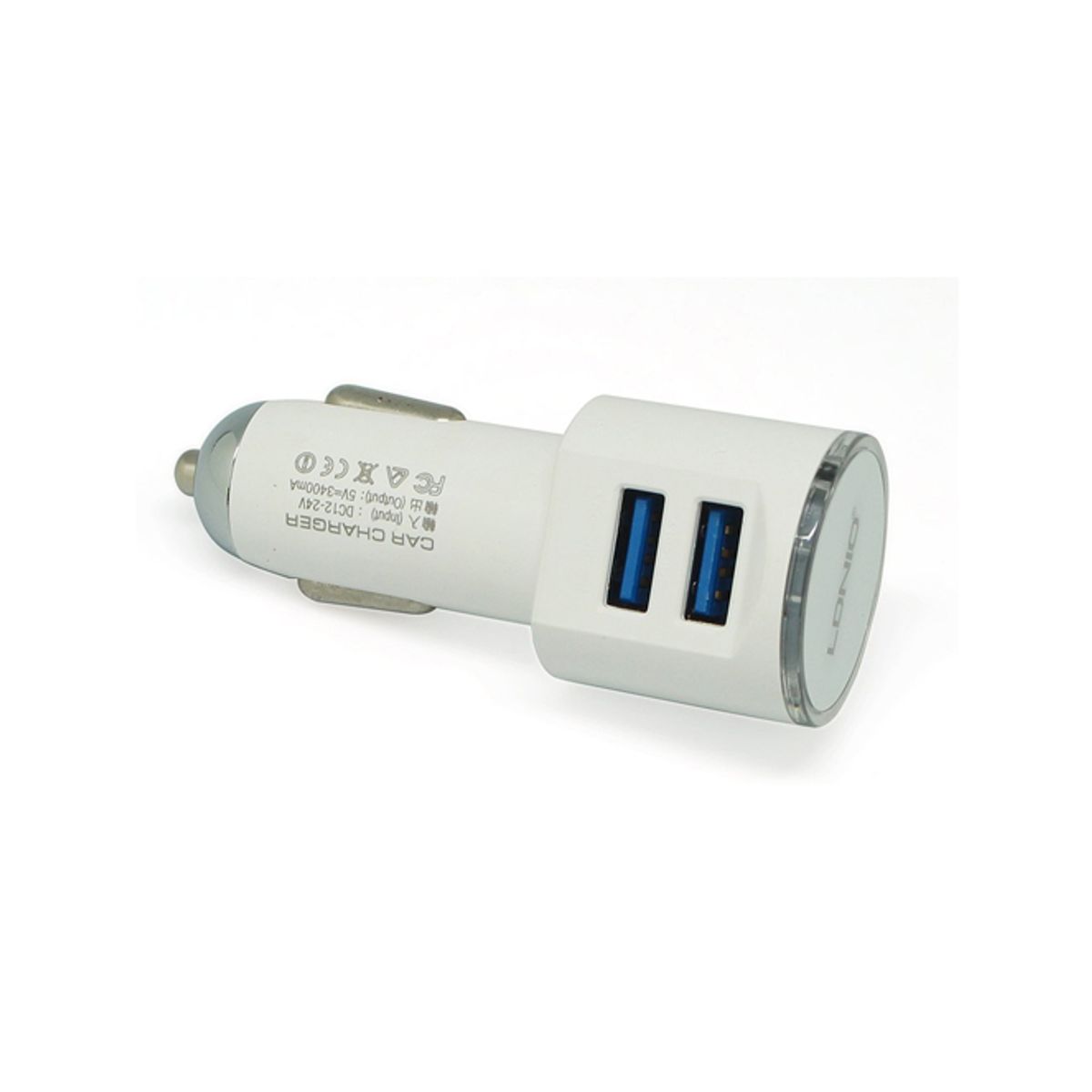 FACTORYTECH - Cargador Auto Doble 34A Para Android LDNIO