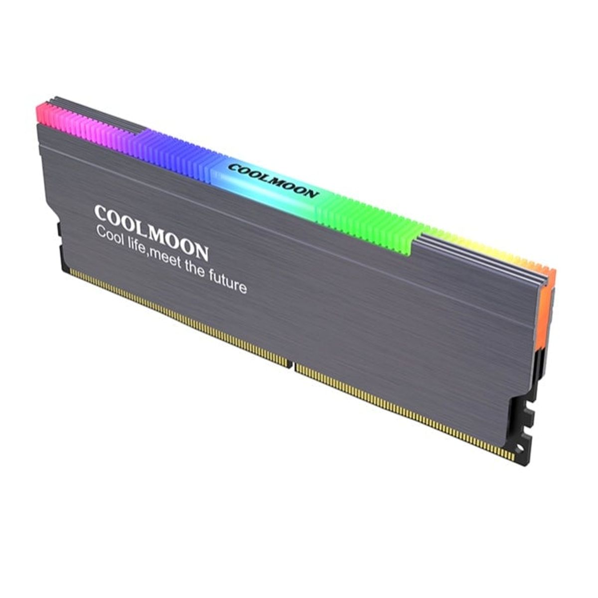FACTORYTECH - Disipador Memorias Ram LED ARGB 5V 3 Pines Gamer CoolMoon
