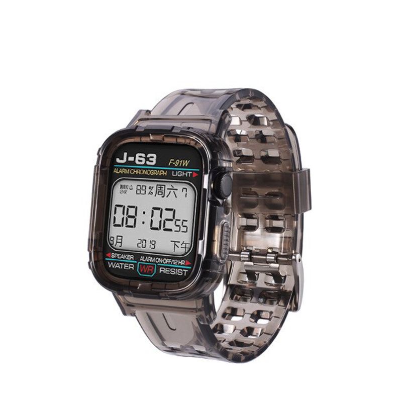 FACTORYTECH - Correa Para Applewatch Silicona 424445mm Vintage C Negra
