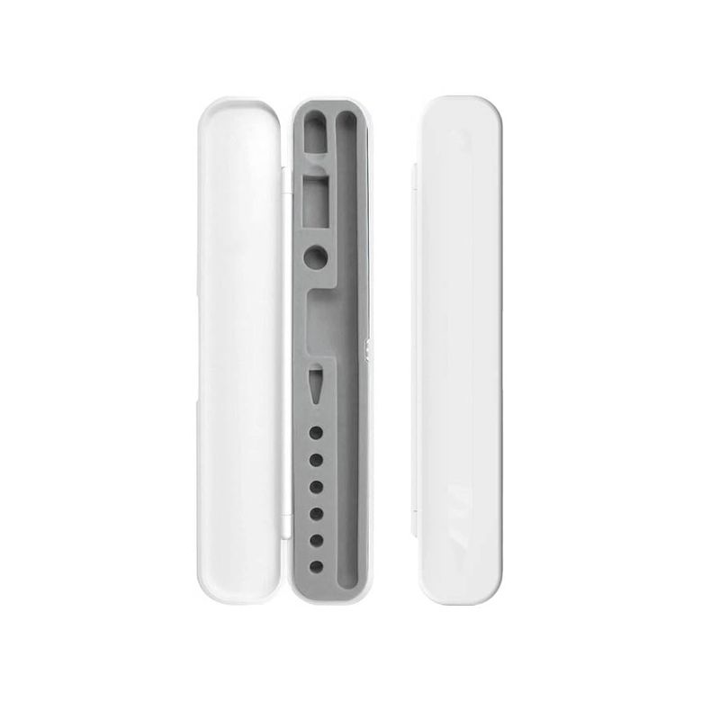 FACTORYTECH - Estuche Protector Para Apple Pencil y Accesorios Blanco Gris