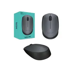 FACTORYTECH - Mouse Inalámbrico Wireless Logitech M170 Gris