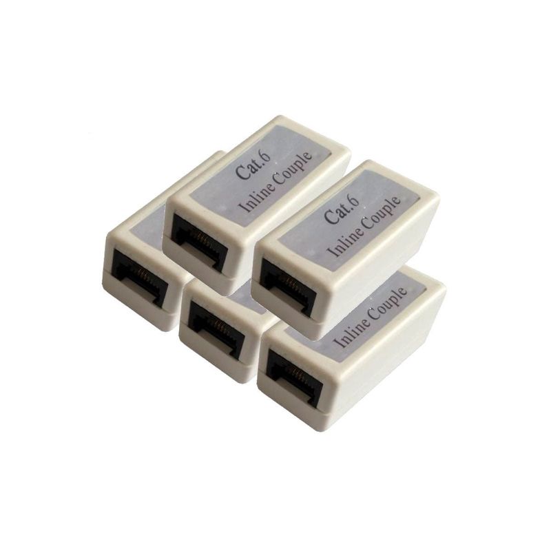 FACTORYTECH - Packs 5 Coplas Conexión RJ45 Cat6 Ulink UL-NTW60360