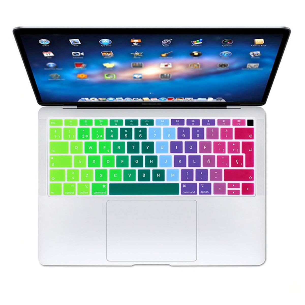 FACTORYTECH - Protector Teclado para Macbook Air A1932 Arcoiris