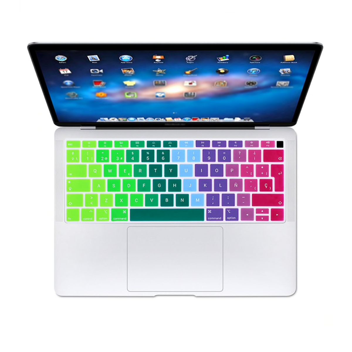 FACTORYTECH - Protector Teclado para Macbook Air A1932 Arcoiris