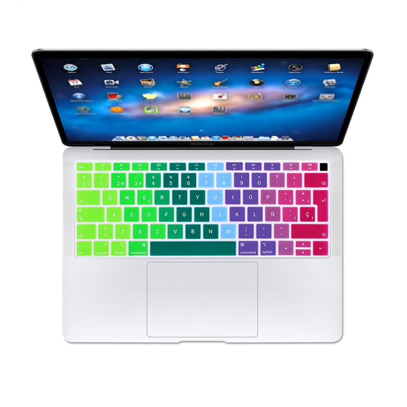 FACTORYTECH - Protector Teclado para Macbook Air A1932 Arcoiris