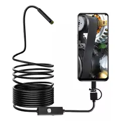 FACTORYTECH - Camara Endoscopica 5 metros USB-C USB Micro USB Notebook Smartphones