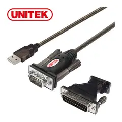 FACTORYTECH - Adaptador USB a Serial DB9 DB25 Chip Prolific 15MT Unitek