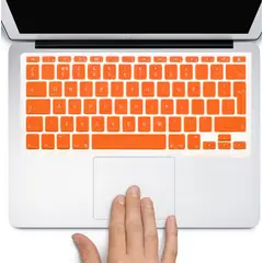 FACTORYTECH - Protector Teclado compatible con Macbook Pro Air Naranja