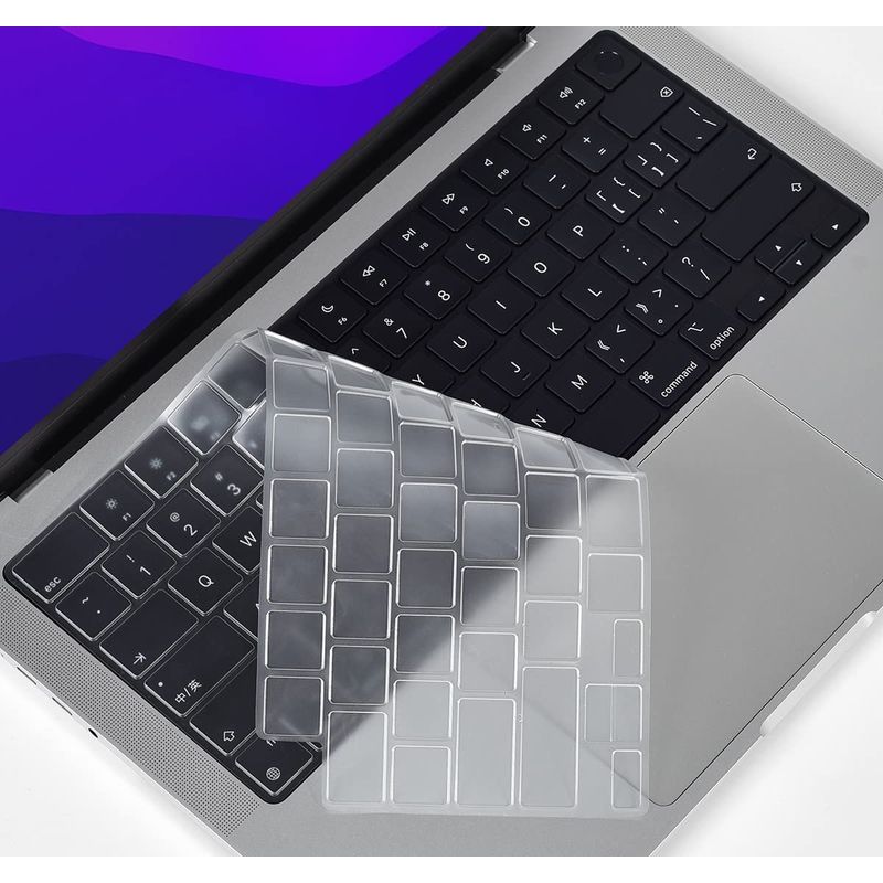 FACTORYTECH - Protector Teclado Para Macbook Pro 1416 M1 A2442 A2485 Transp