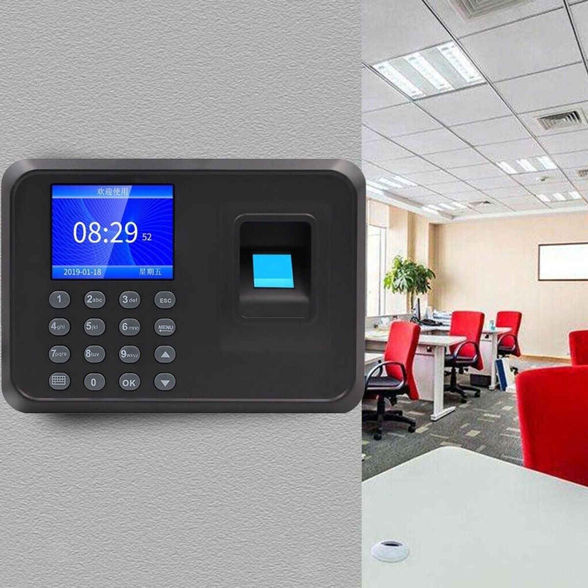 FACTORYTECH - Reloj Control Asistencia Biométrico Huella Digital