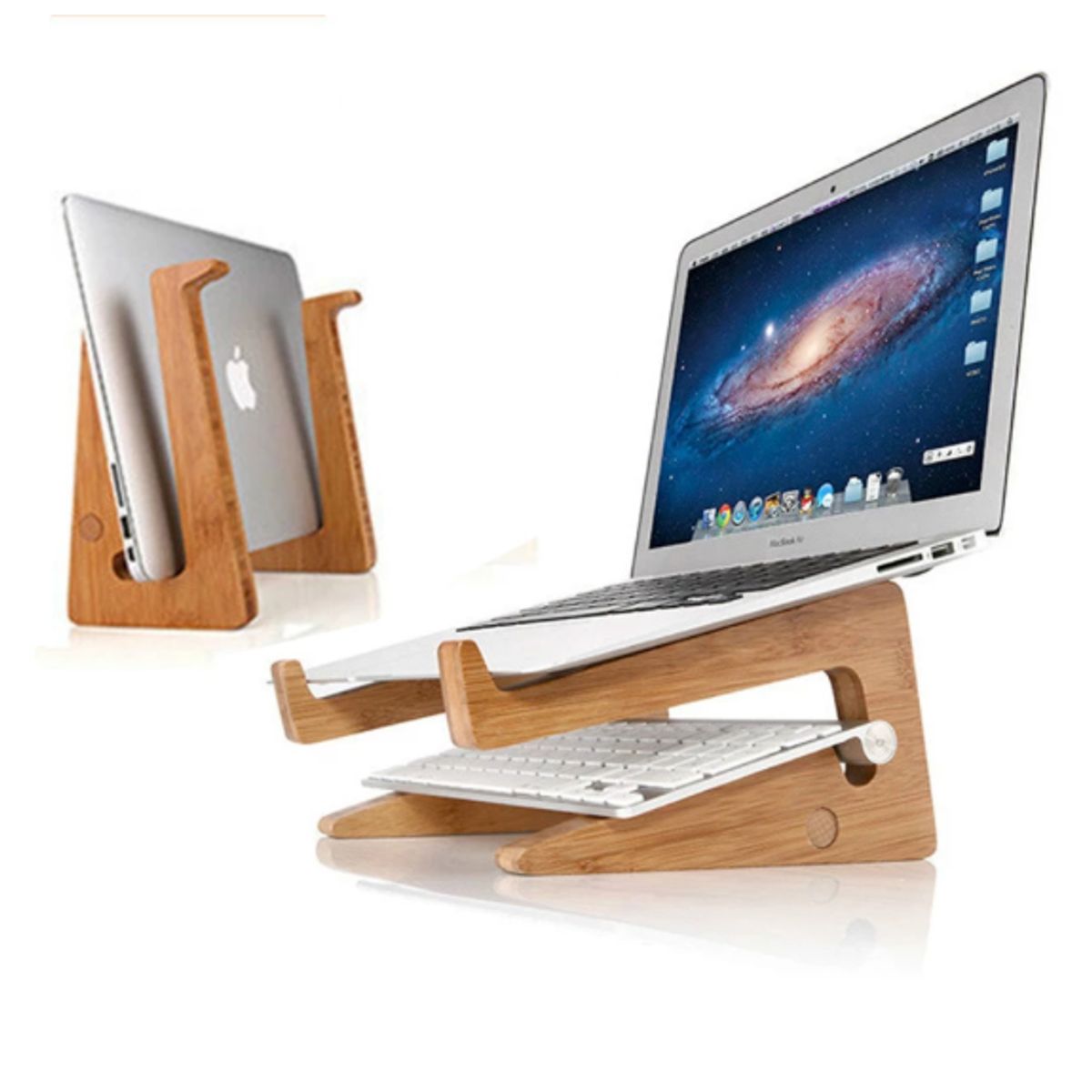 FACTORYTECH - Stand Notebook Macbook 13 Pulgadas Bambu Ecofriendly GoForit