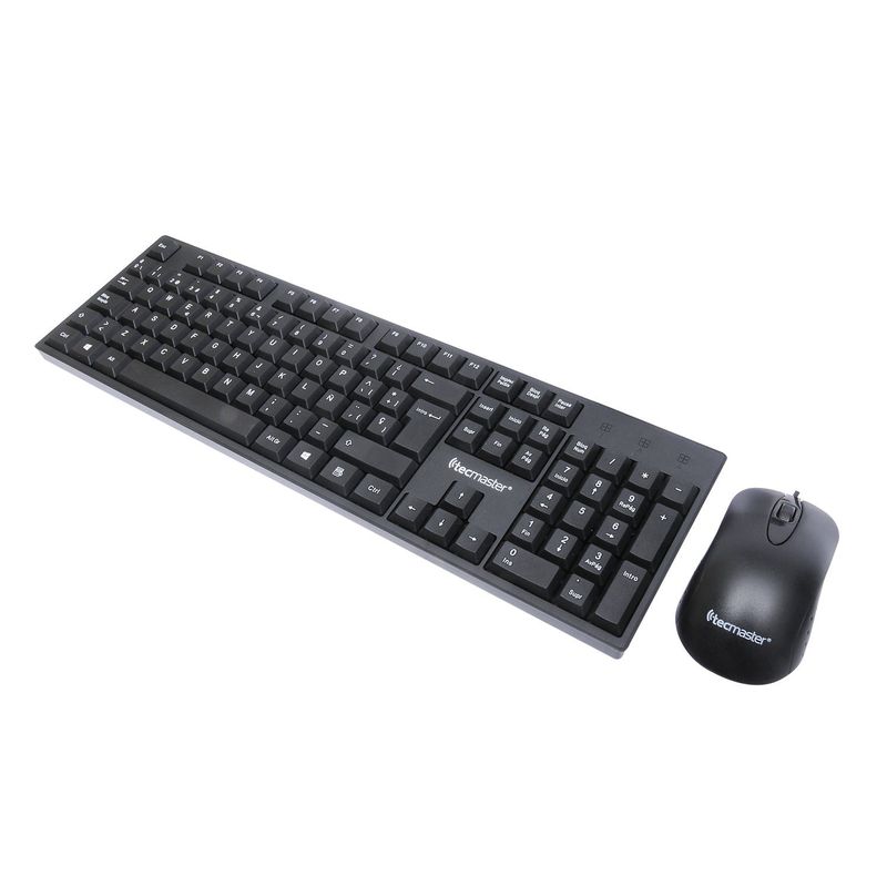 FACTORYTECH - Kit Teclado y Mouse USB Black Tecmaster TM-100511