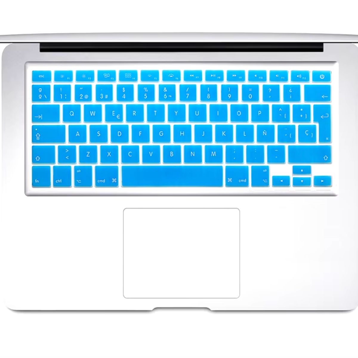 FACTORYTECH - Protector Teclado compatible con Macbook Pro  Air A1278 A1466 Celeste