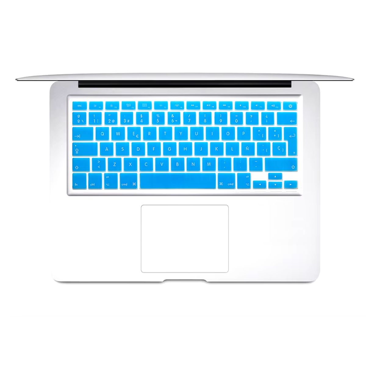 FACTORYTECH - Protector Teclado compatible con Macbook Pro  Air A1278 A1466 Celeste