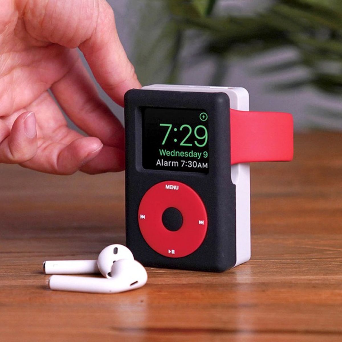 FACTORYTECH - Soporte Dock Para Applewatch Silicona Diseño Blanco