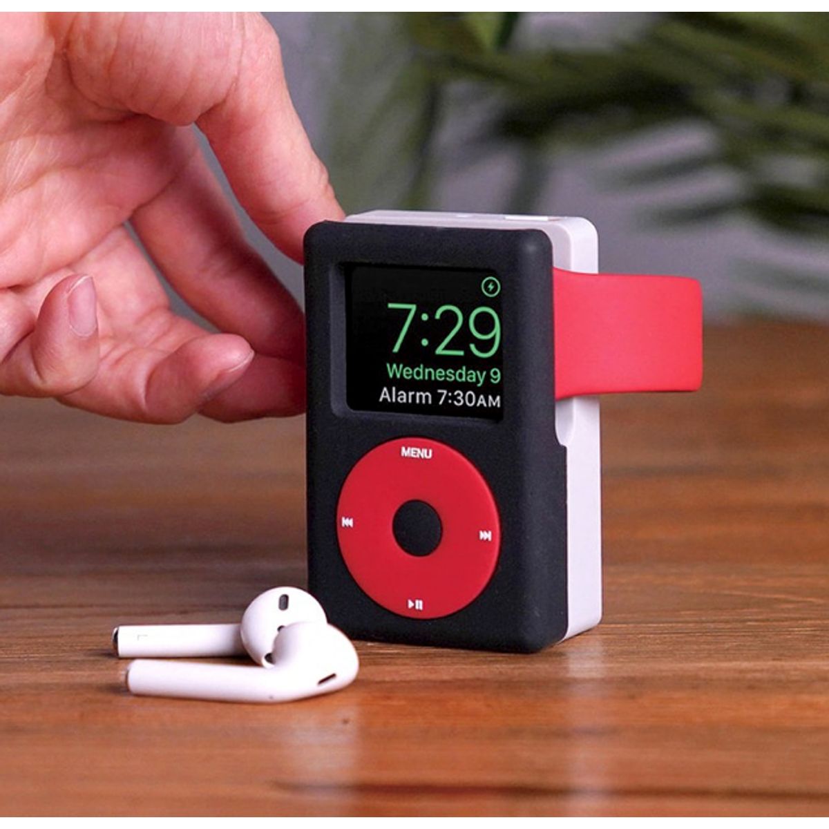 FACTORYTECH - Soporte Dock Para Applewatch Silicona Diseño Blanco