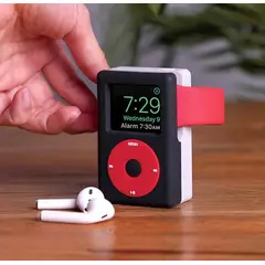 FACTORYTECH - Soporte Dock Para Applewatch Silicona Diseño Blanco