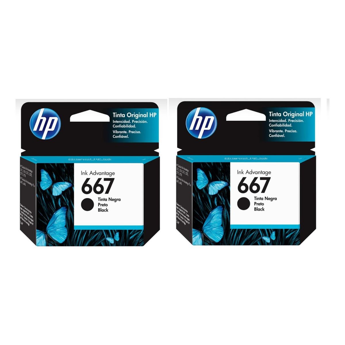HP - Cartuchos de Tinta hp 667 Negro Original Pack