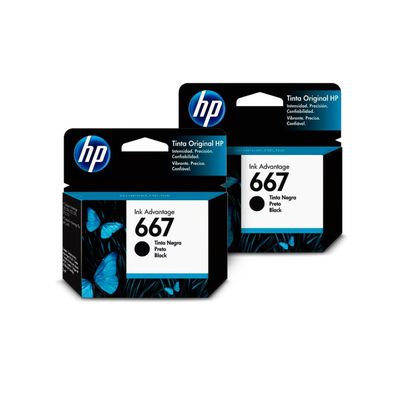 Imagen 2 del producto Cartuchos de Tinta 667 Negro Original Pack