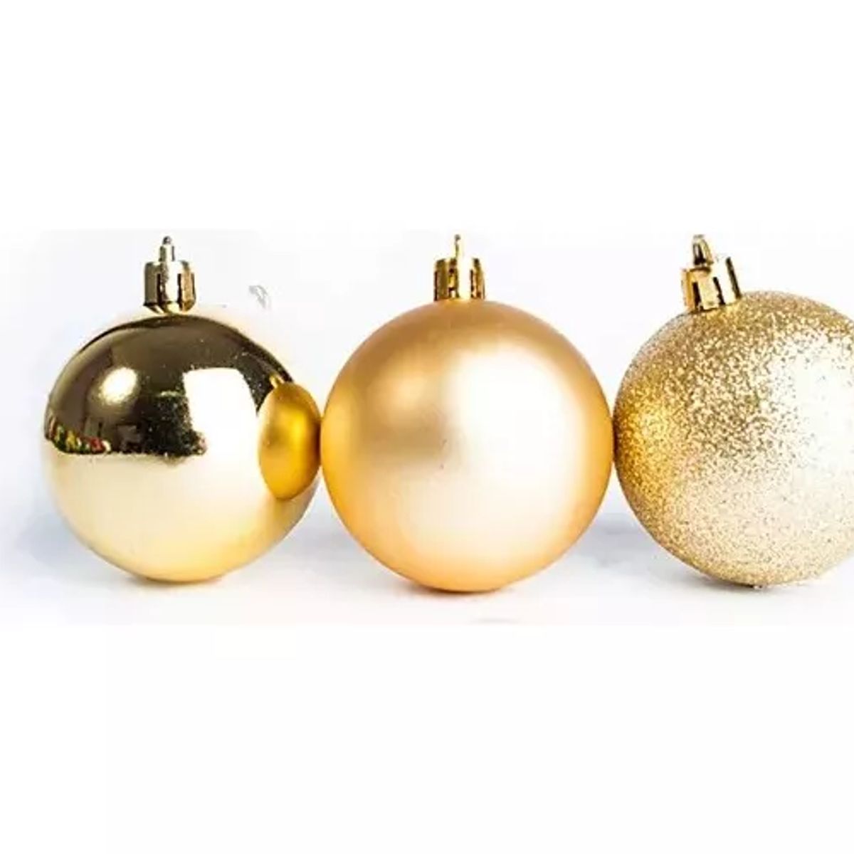 GENERICO - Pack 06 Esferas 6 Cm Doradas - S9910D