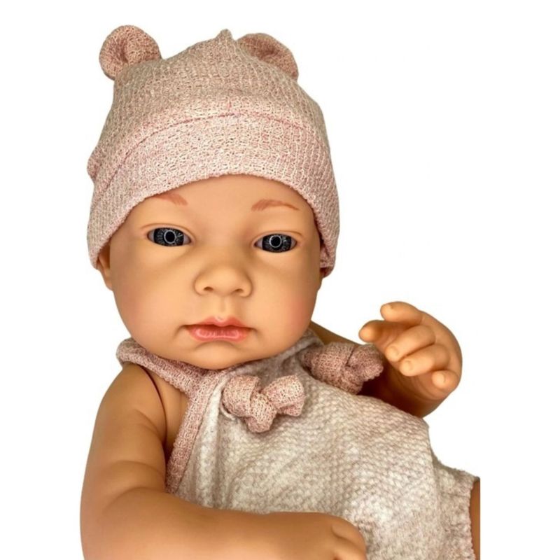 GENERICO - BEBE MUÑECA REALISTA DE SILICONA NIÑA ROSA 7n9