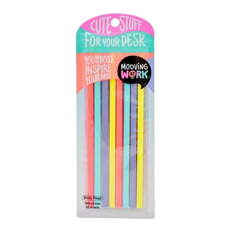 MOOVING - Set Banderitas Angostas Resaltadoras Pastel