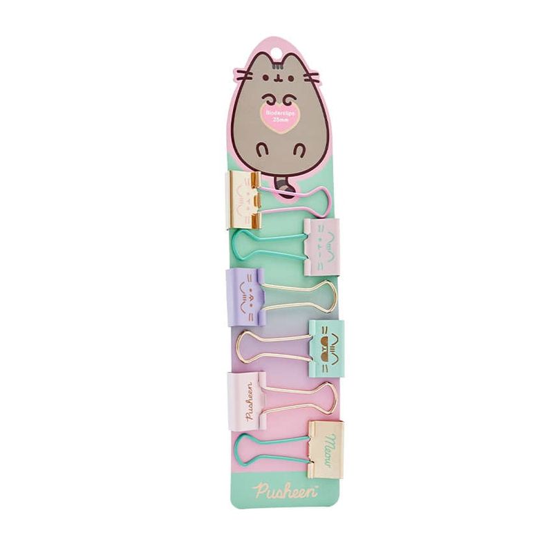 MOOVING - Set 6 Binder Clips Pusheen