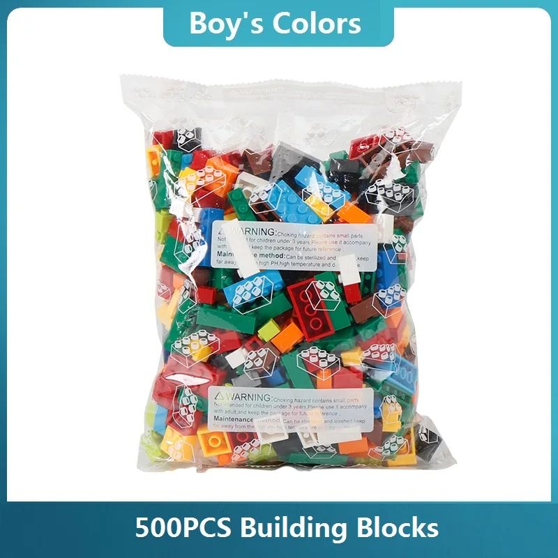 GENERICO - Bloques De Construccion Tipo Leg Bolsa 500 Piezas Niño
