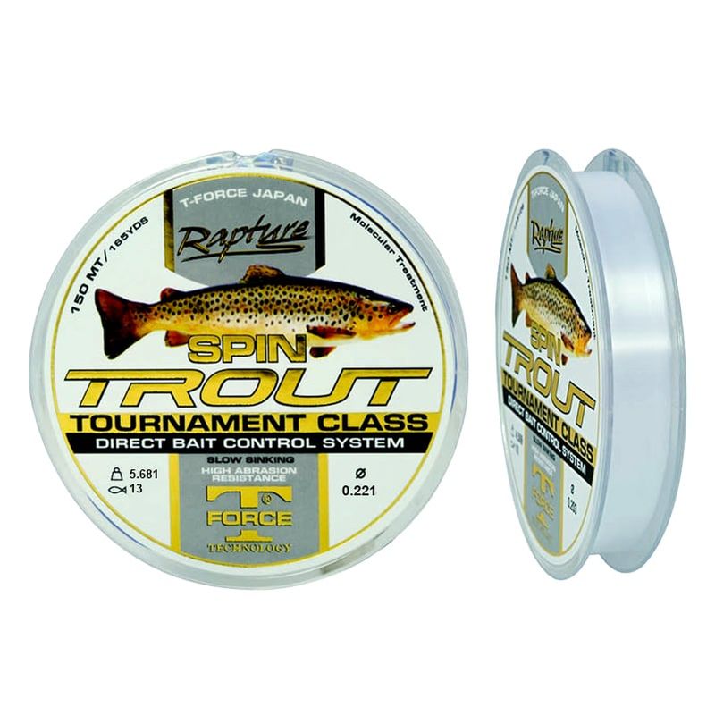 RAPALA - MONOFILAMENT0 SPIN TROUT RAPTURE - 022MM - 6KG - 150MTS