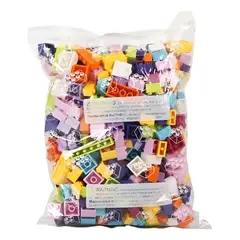 GENERICO - Bloques De Construccion Tipo Leg Bolsa 500 Piezas Colores Pastel