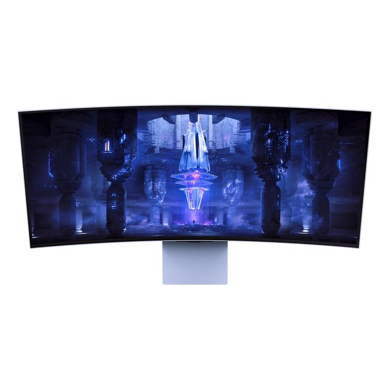 SAMSUNG - Monitor Gamer Samsung Odyssey OLED G8 Curvo 34 WQHD 175Hz - Plateado