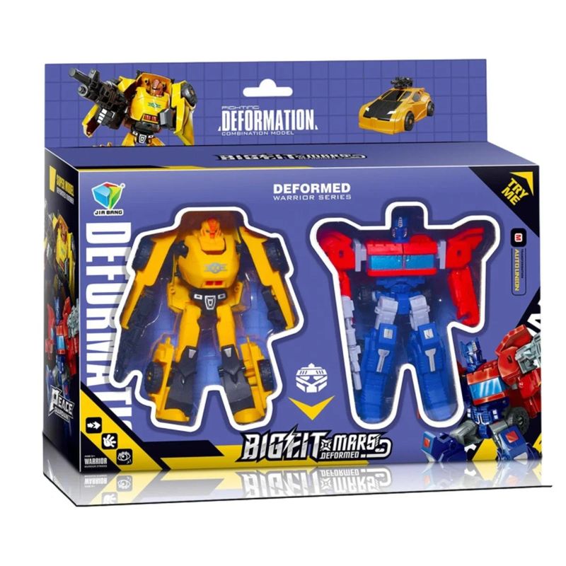 GENERICO - Set Robot Juguete Guerreros Transformables En Vehiculo