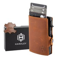 Billetera Hombre De Cuero Tarjetero Bloqueo Rfid