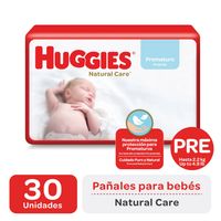 PAÑALES NATURAL CARE PREMATURO POR 30 UNIDADES