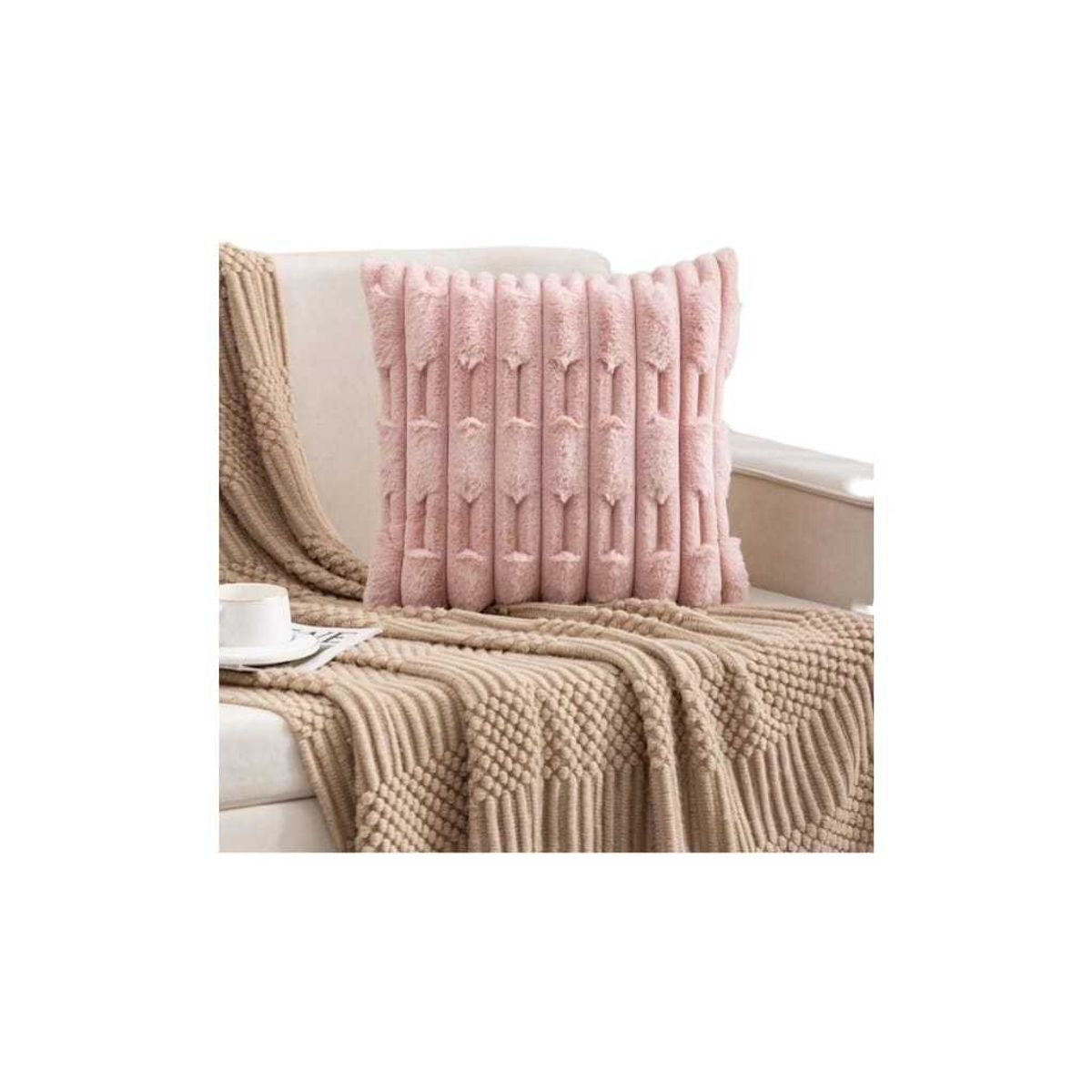 GENERICO - PACK DE 2  FUNDAS ESTILO BAMBU 45x45cm  85