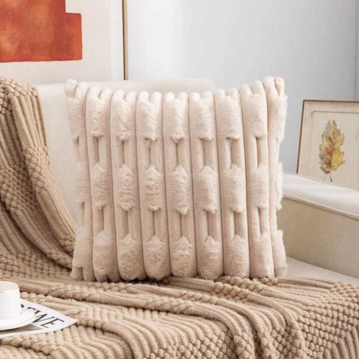 GENERICO - PACK DE 2  FUNDAS ESTILO BAMBU 45x45cm  87