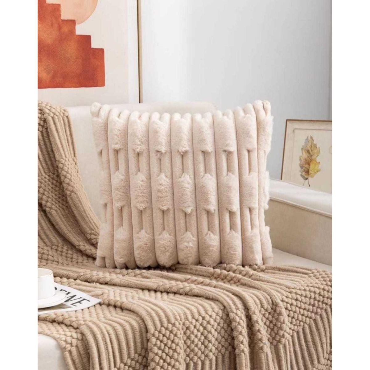 GENERICO - PACK DE 2  FUNDAS ESTILO BAMBU 45x45cm  87